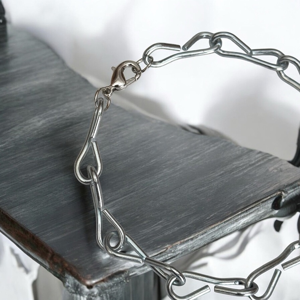 5 For $25💫Punk Silver Chain Bracelet - Picture 4 of 4